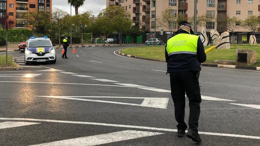 Policías locales en San Vicente