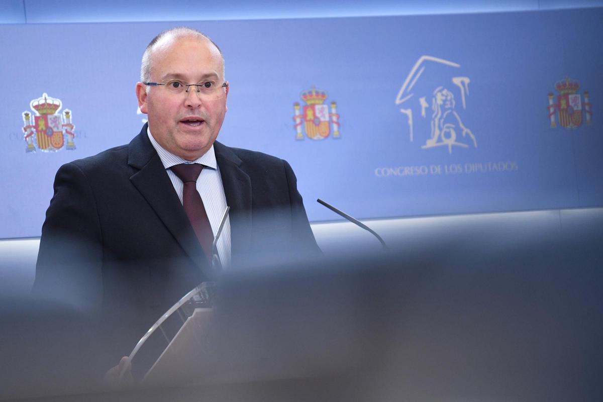 El portavoz del PP en el Congreso, Miguel Tellado.