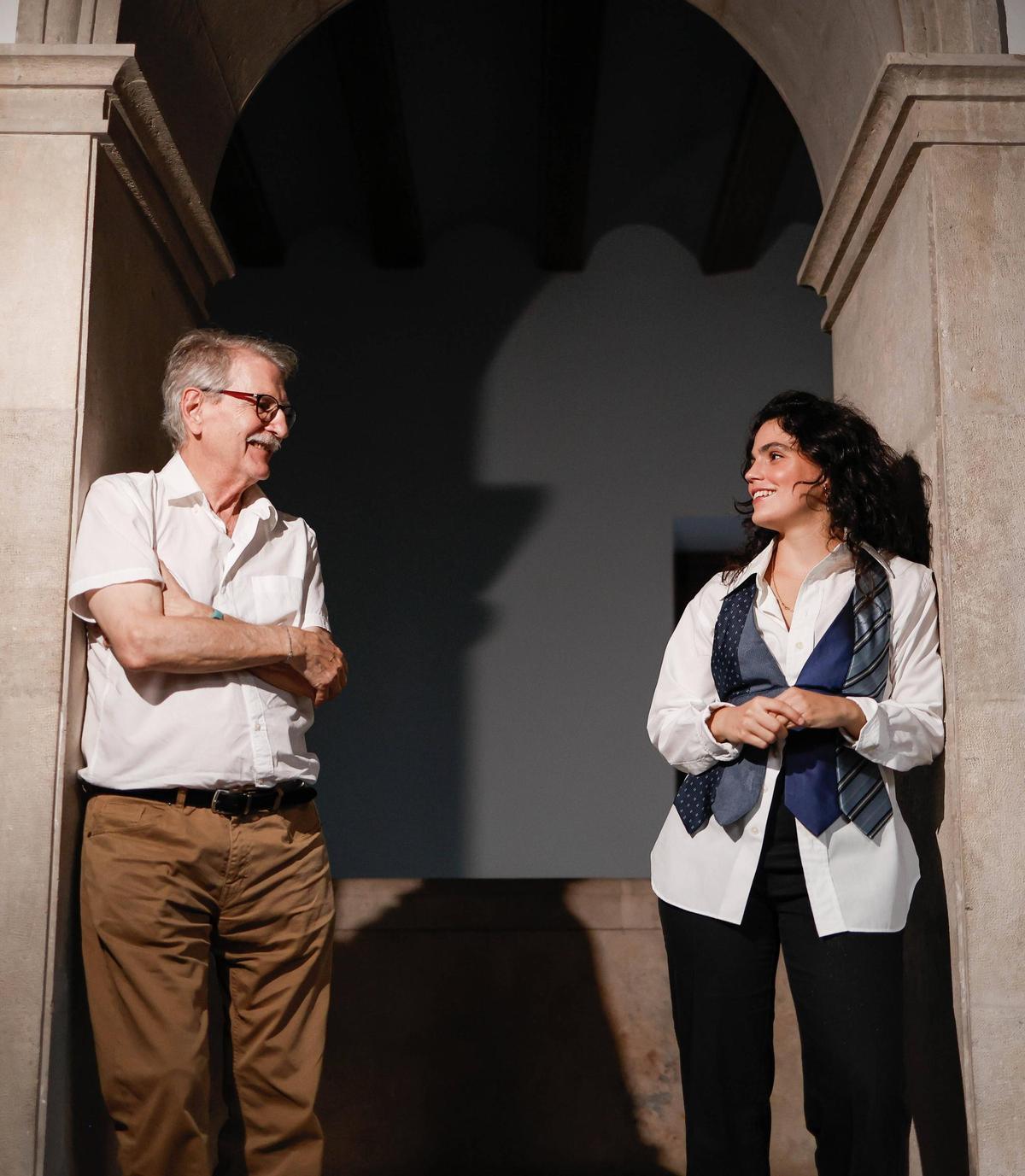 Vincent Torrent (Al Tall ) y La María en el Palau del Temple, el miércoles.