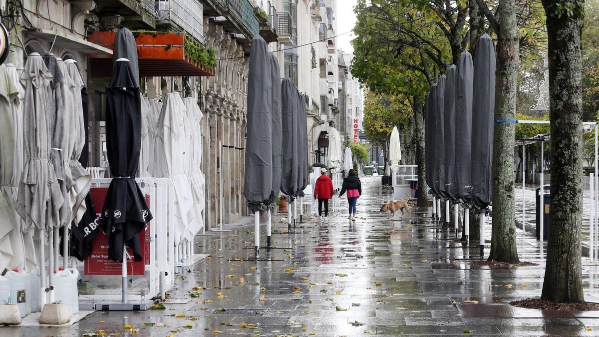 Así ha vivido Vigo el primer sábado de cierre de la hostelería