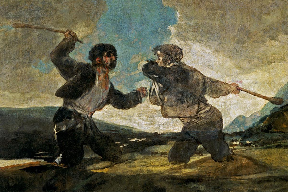 'La riña', Francisco de Goya (1820-1823)