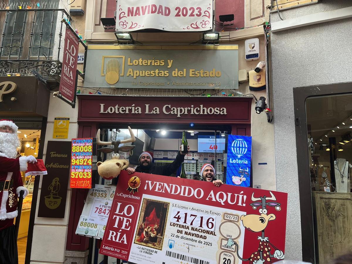 Esta administración de Toledo ha repartido un cuarto y un quinto premio de la Lotería de Navidad