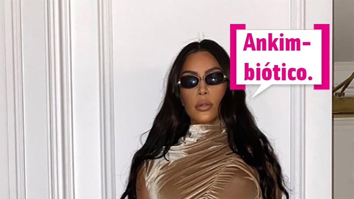 Kim Kardashian con bocadillo: "Ankimbiótico"