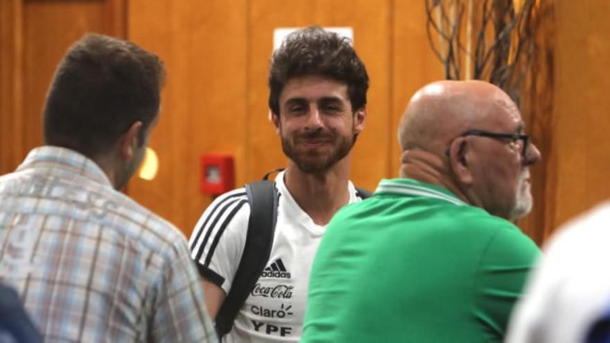 Aimar a su llegada a València con la Sub-20.