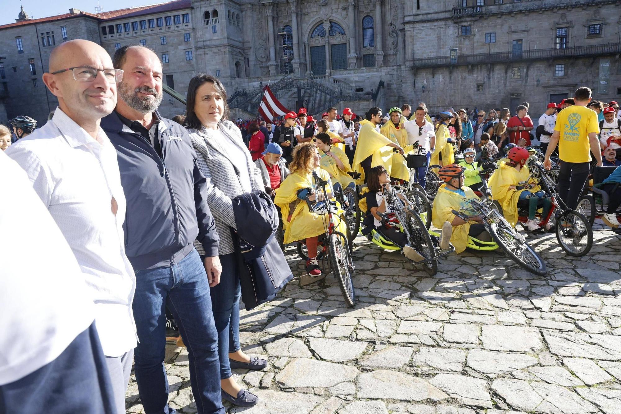 Vicente del Bosque e Irene Villa, en Santiago con el Camino de Valores por la inclusión
