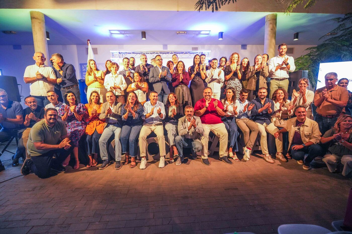 Acto de proclamación de Echedey Eugenio como secretario de CC en Arrecife