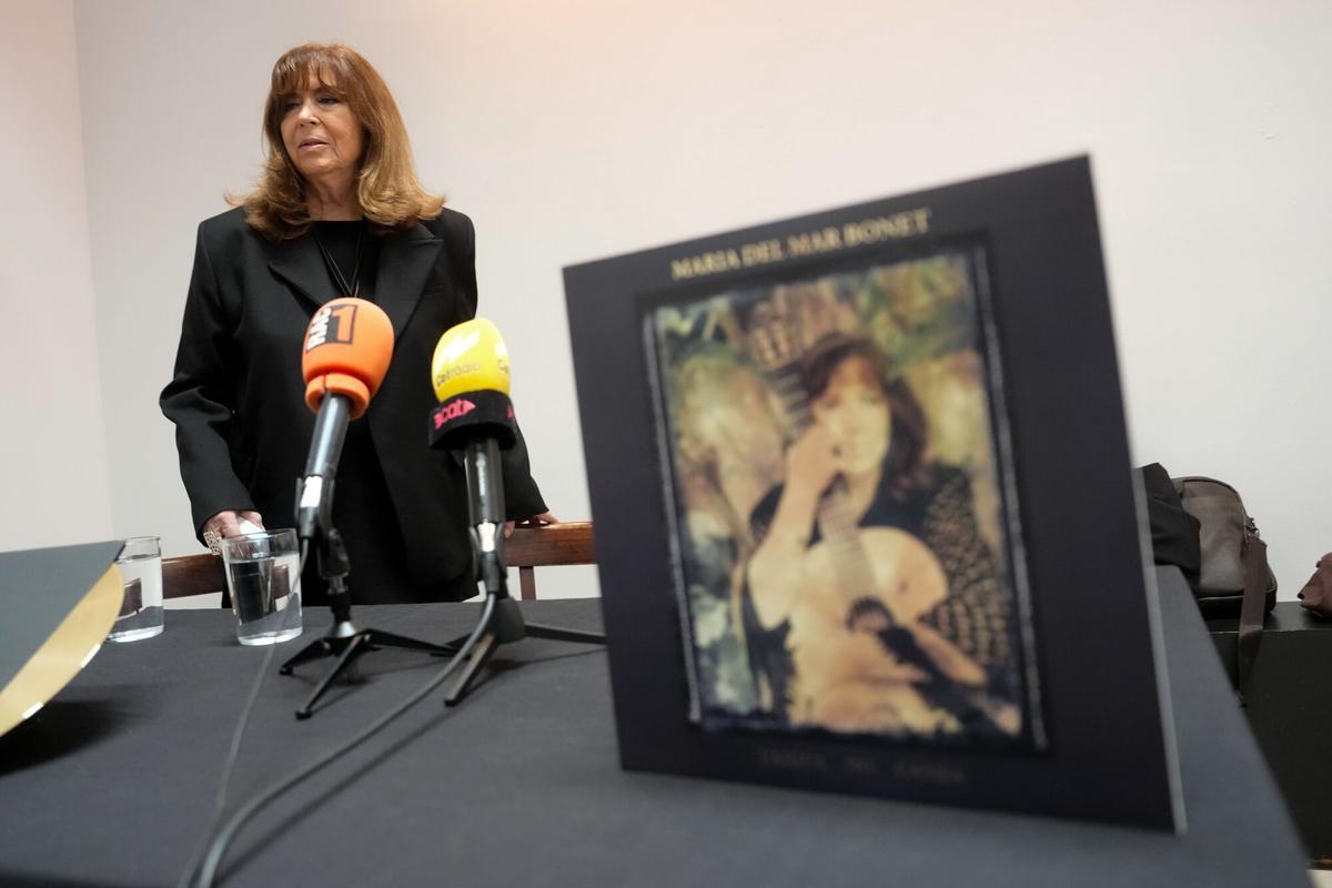 La cantautora mallorquina Maria del Mar Bonet presenta en el Espai Mallorca su álbum 'L'aigua no cansa', este 14 de mayo en Barcelona.