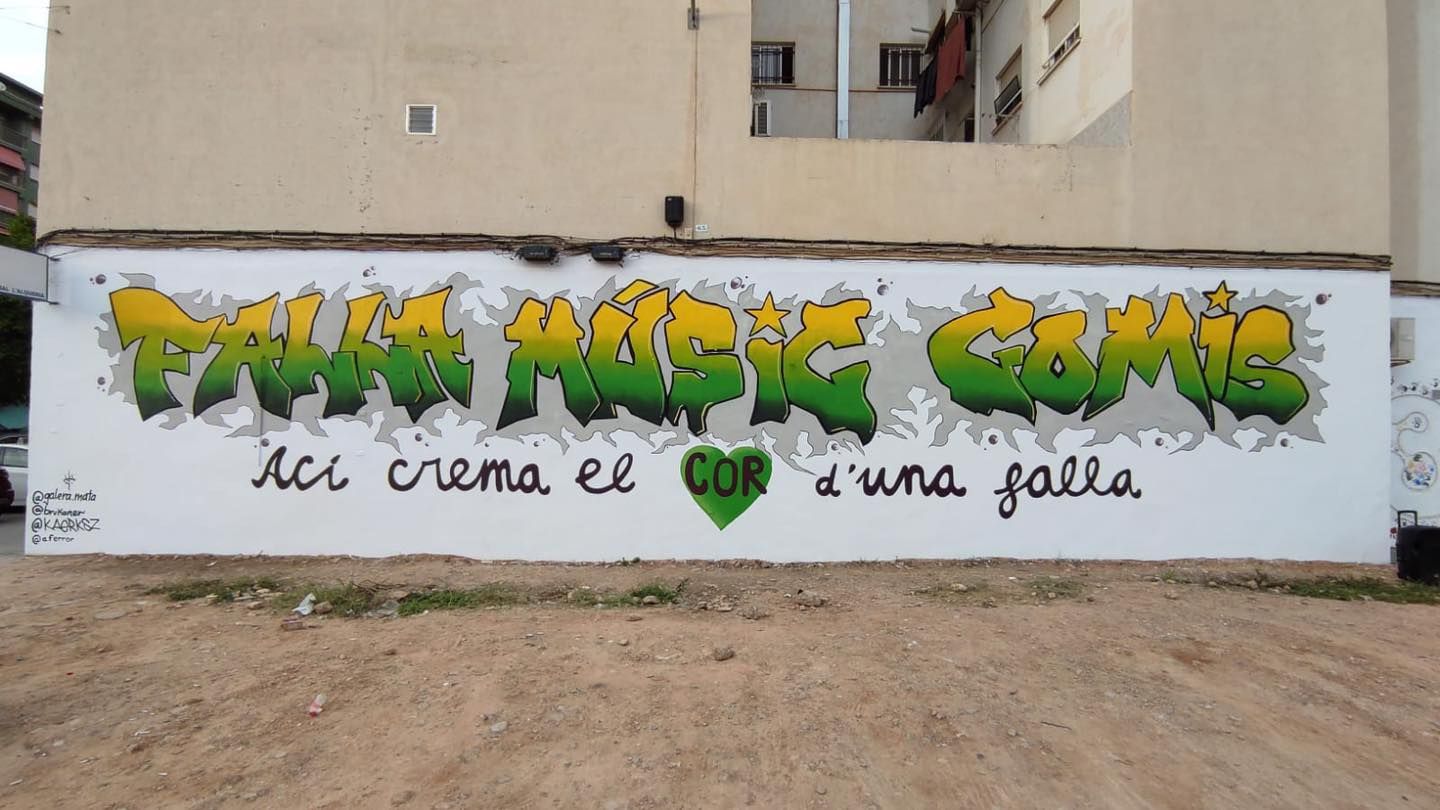 La comisión de Músico Gomis ambienta ya las Fallas 2021