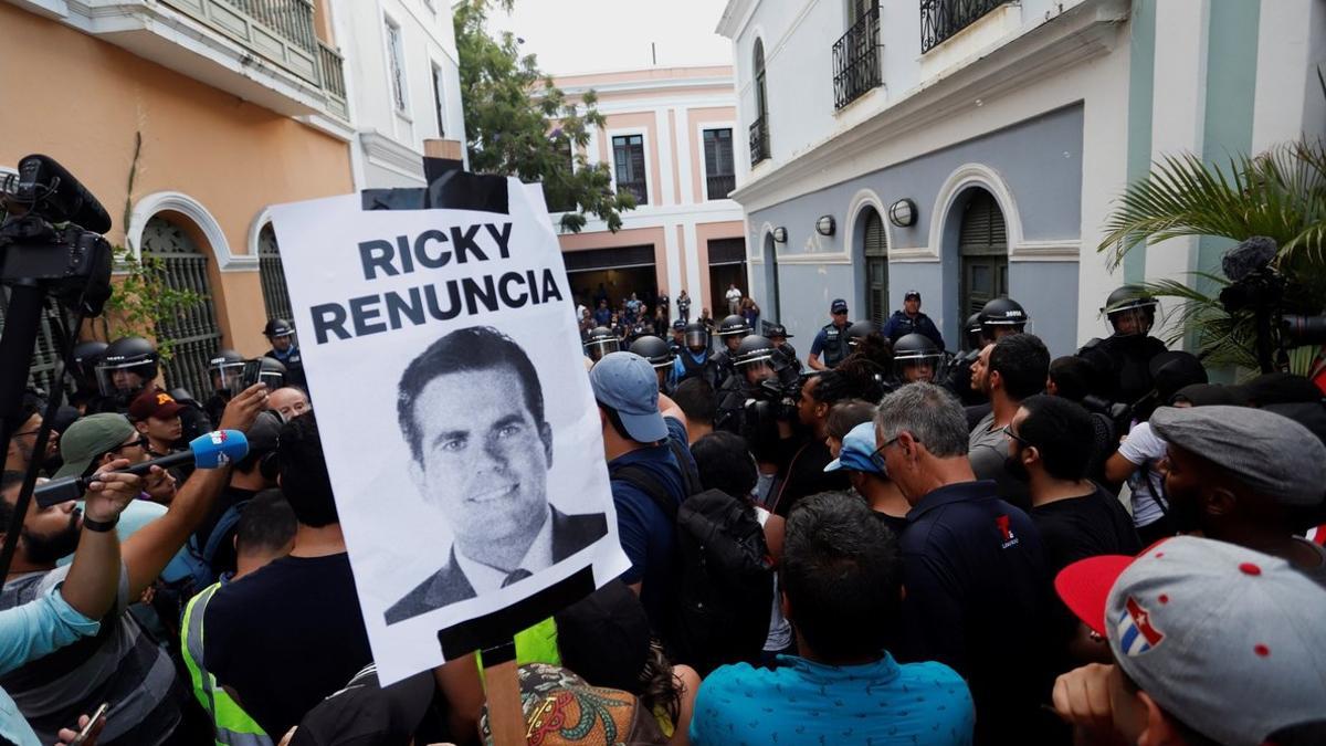 Protestas contra Ricardo Rosello