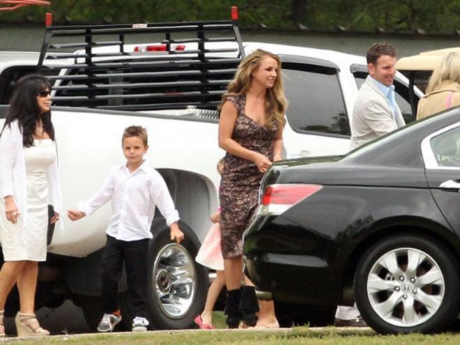Britney Spears, a misa con la familia