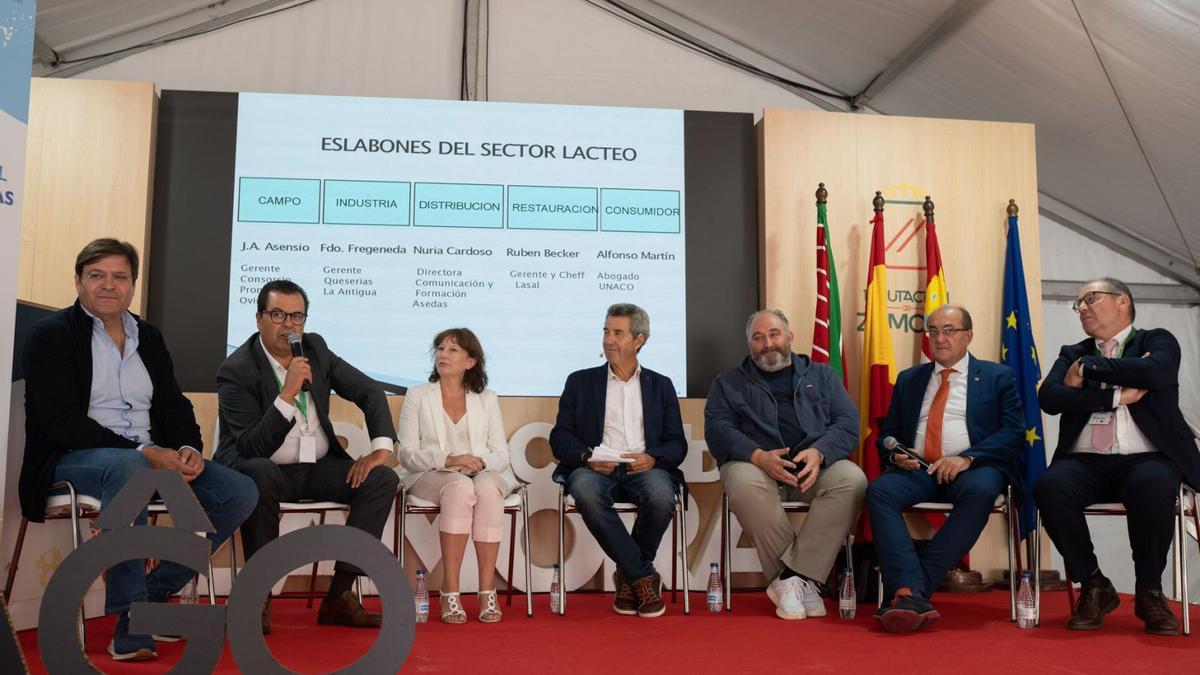 Desde la izquierda, José Antonio Asensio, Fernando Fregeneda, Nuria Cardoso, Celedonio Pérez, Rubén Becker, Alfonso Martín y Javier Fernández.