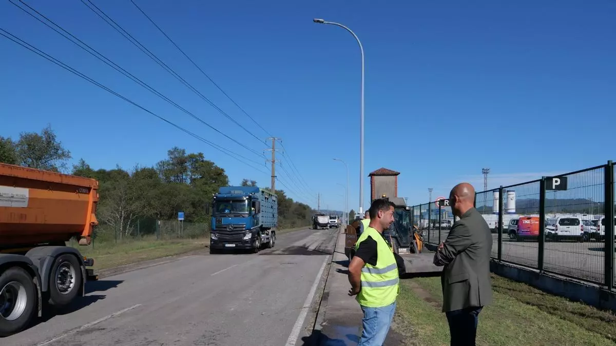 Porriño renueva el firme del polígono industrial de As Gándaras