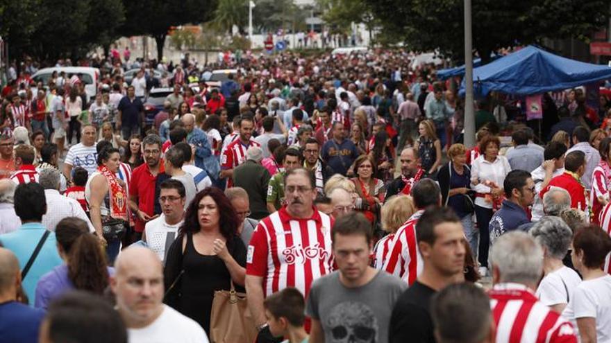 Ambientazo en Gijón ante el partido del Sporting y el Real Madrid