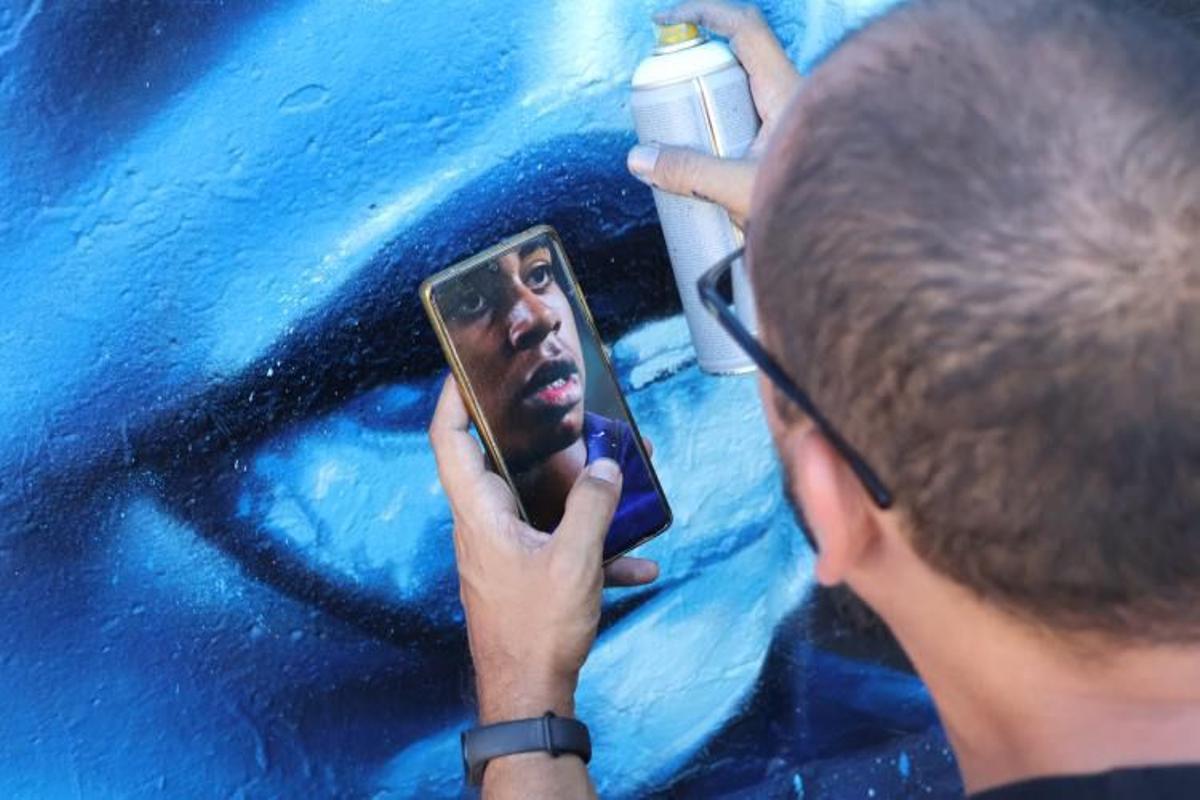 El mural más culé de Lamine Yamal y Nico Williams en Barcelona