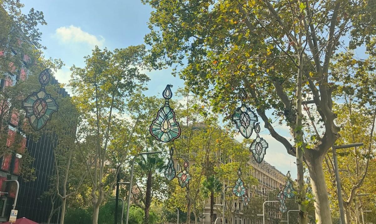 Imagen de la ornamentación ya instalada, lista para su estreno el 22 de noviembre.