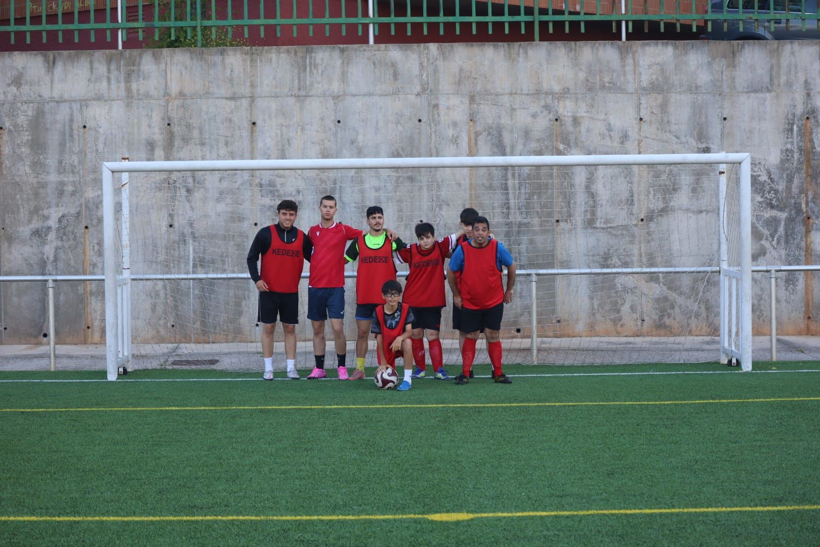 Entrenamiento de los equipos de la liga de fútbol inclusivo del Atlético Veracruz