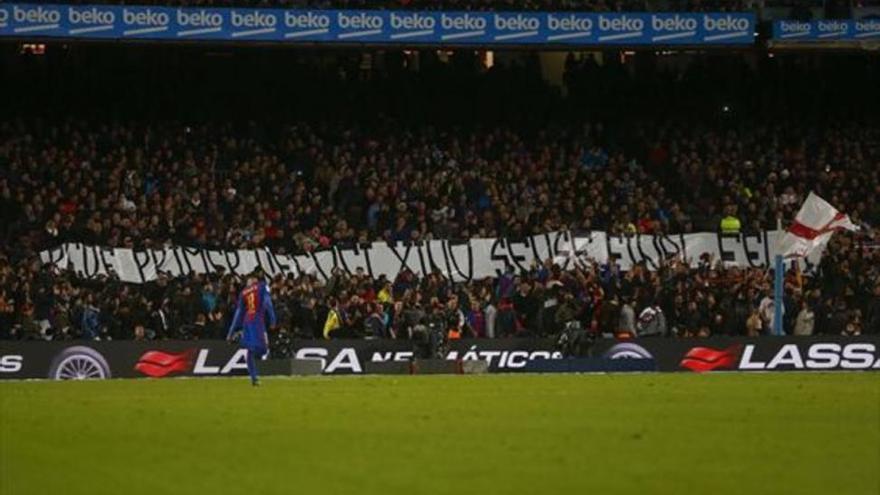 LaLiga denuncia los cánticos ofensivos del Camp Nou contra el Espanyol durante el derbi