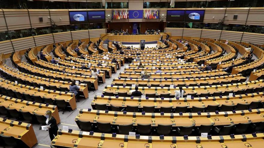 Vista del Parlamento Europeo en Bruselas