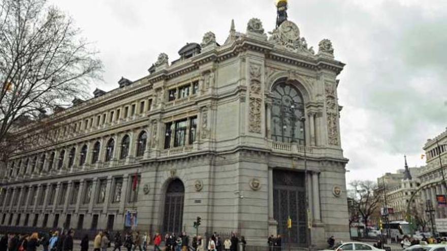 Fachada del Banco de España.