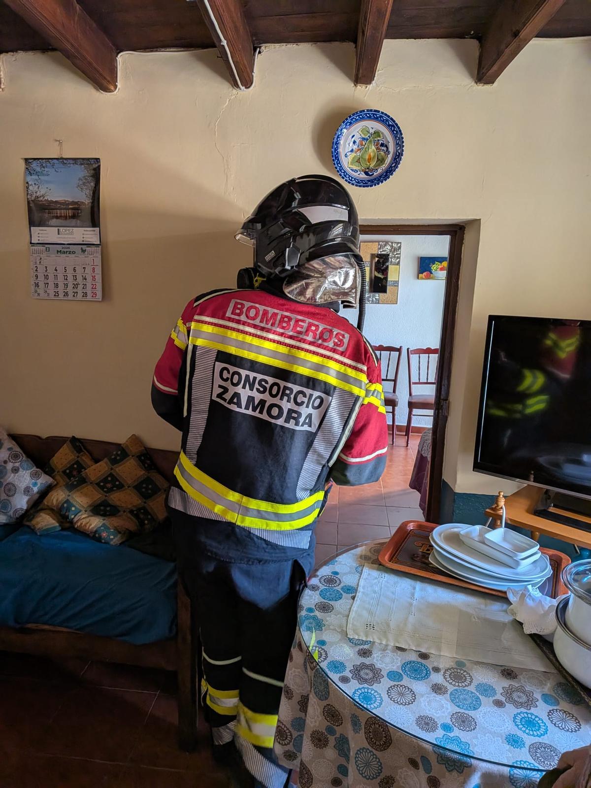 Actuación de los Bomberos en Sogo