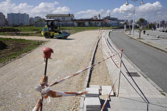 El avance en la primera fase de la playa verde del Rinconín, en imágenes
