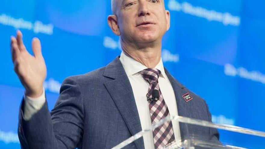 Jeff Bezos, en un acto. // Efe