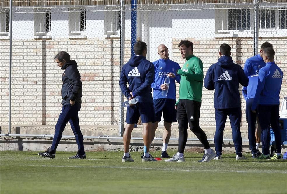 Sesión de entrenamiento del Real Zaragoza