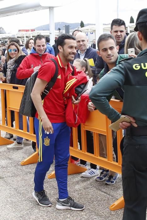 La selección española ya está en Asturias para su partido ante Israel