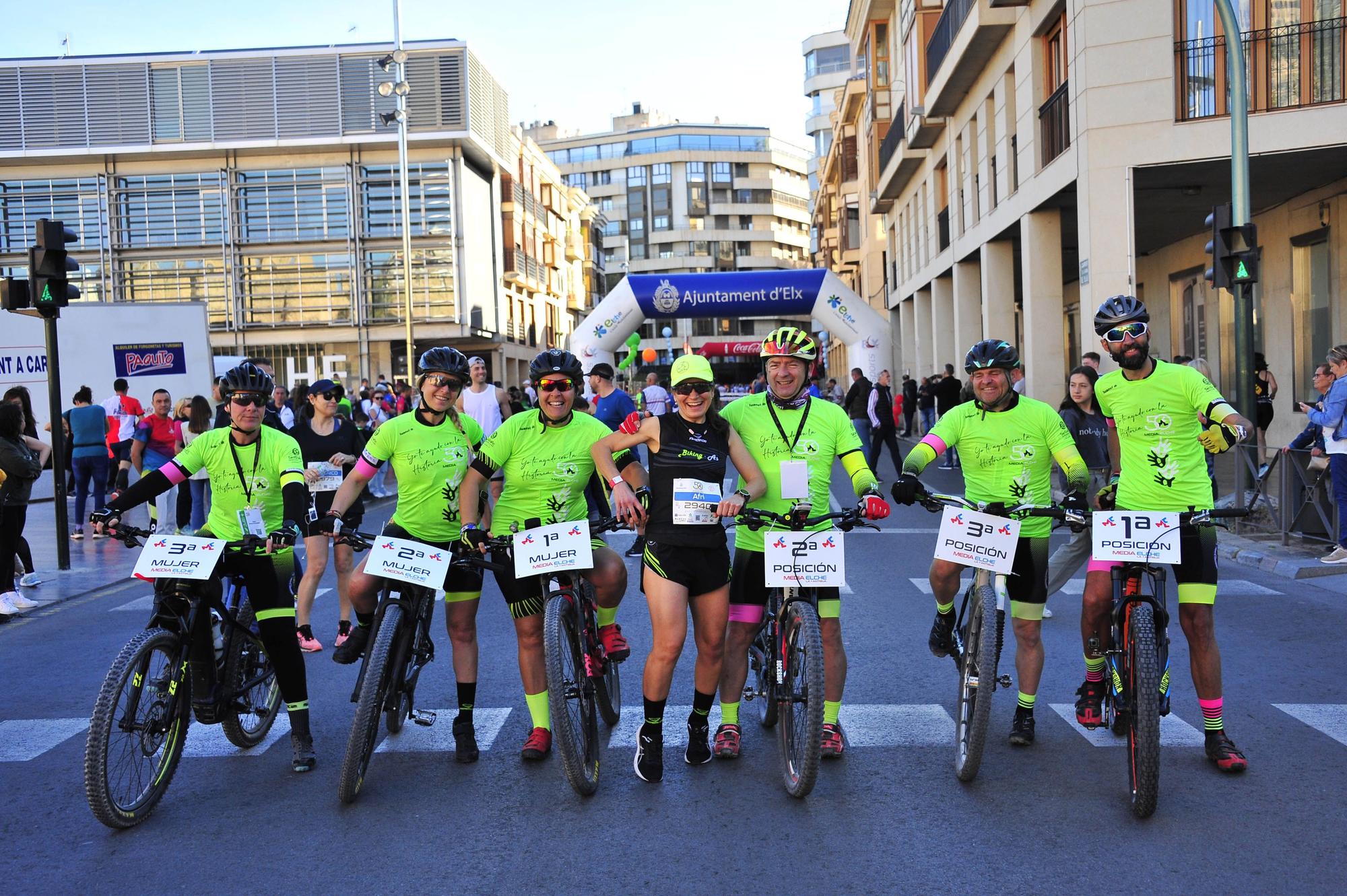 Un Medio Maratón de Elche marcado por el calor