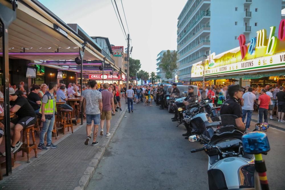 La Policía toma el Bierkönig de Playa de Palma