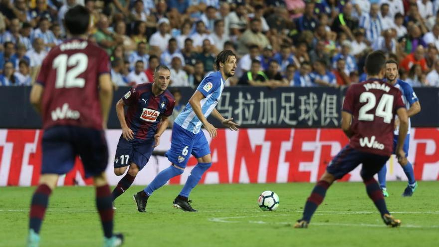 Kuzmanovic fue el mejor del partido de los malaguistas.