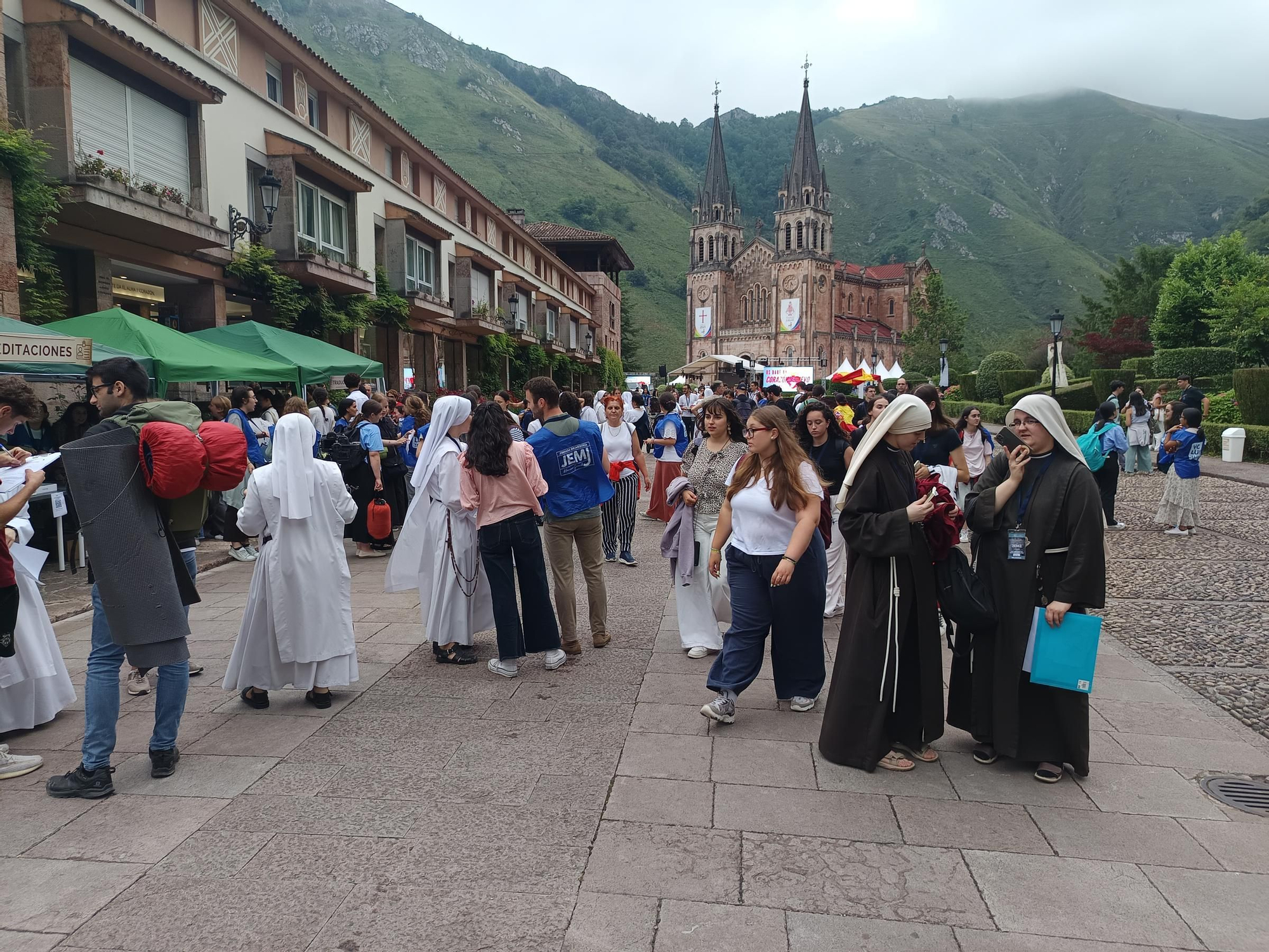 Jornada Eucarística Mariana Juvenil (JEMJ) en Covadonga