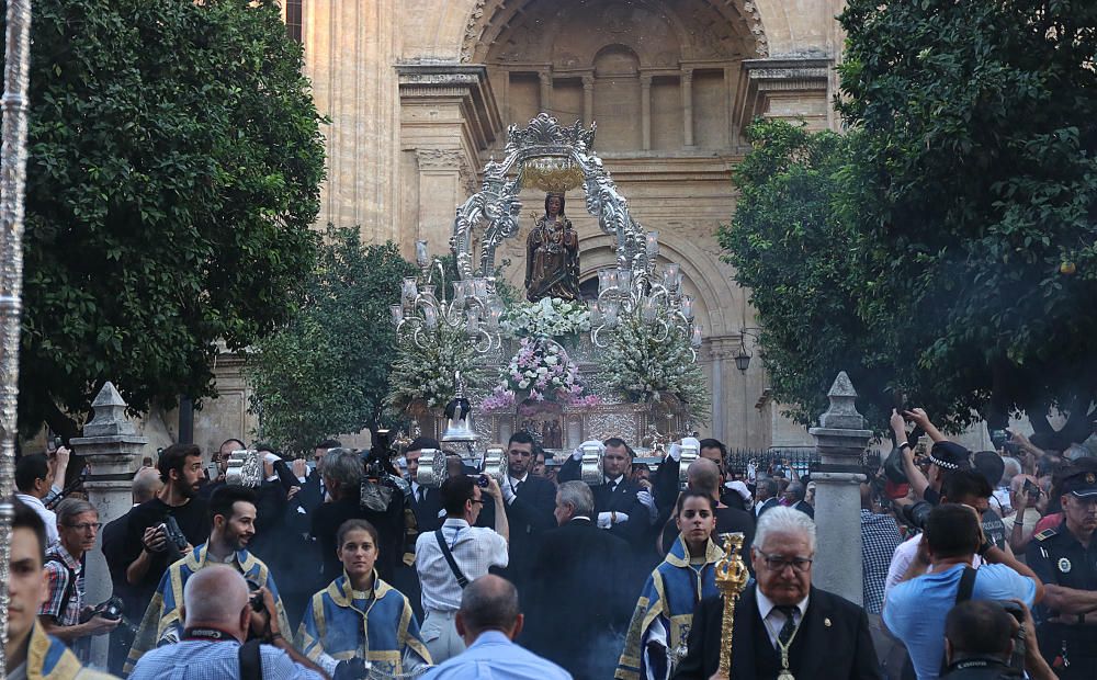 Procesión de la Virgen de la Victoria en Málaga