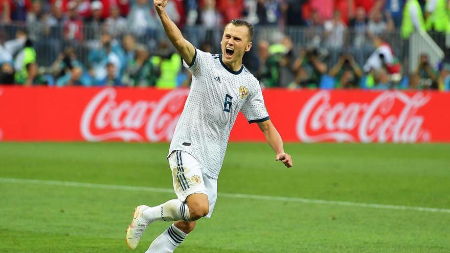 Una imagen de archivo de Cheryshev durante el Mundial.