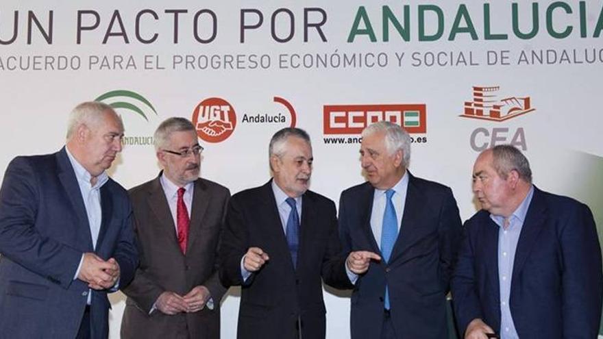 La Junta y los agentes sociales firman el Pacto por Andalucía