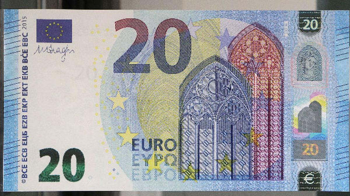 Nuevo billete de 20 euros.