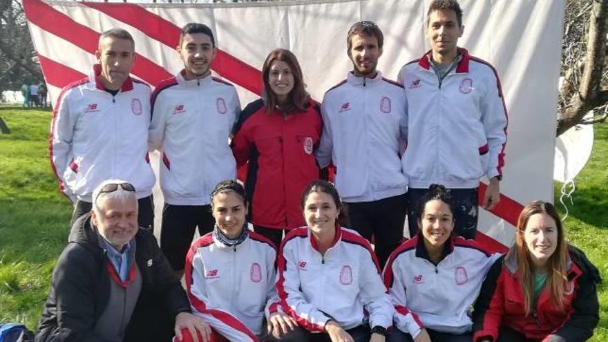 Equips masculí i femení de l&#039;Avinent Manresa a Gijón