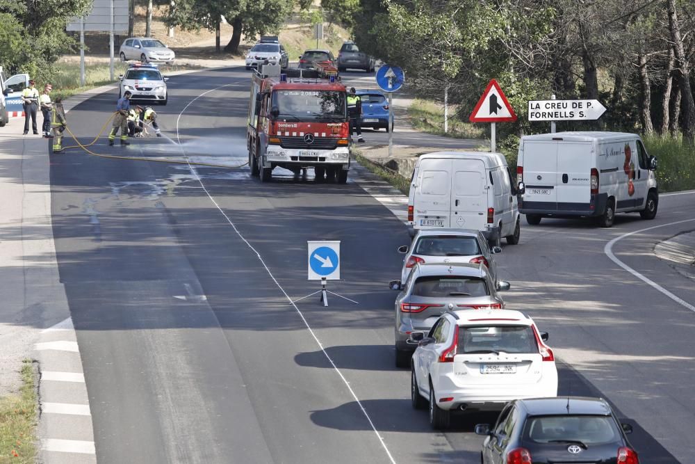 Accident de trànsit mortal a la C-65 a Girona