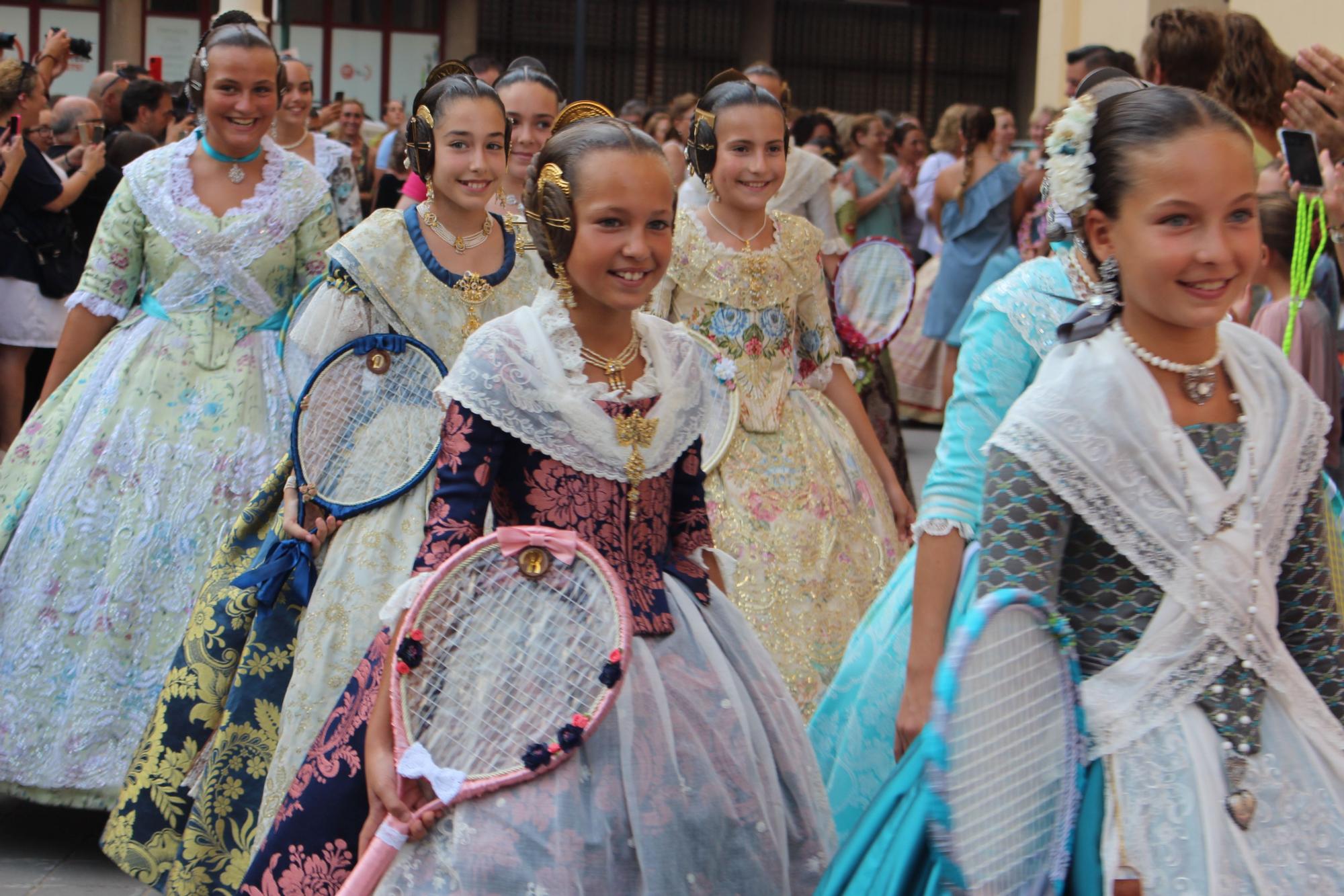 Las candidatas a falleras mayores de València, en la Batalla de Flores