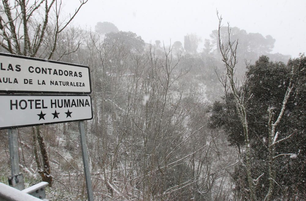 Primeras nieves de 2017 en la provincia de Málaga