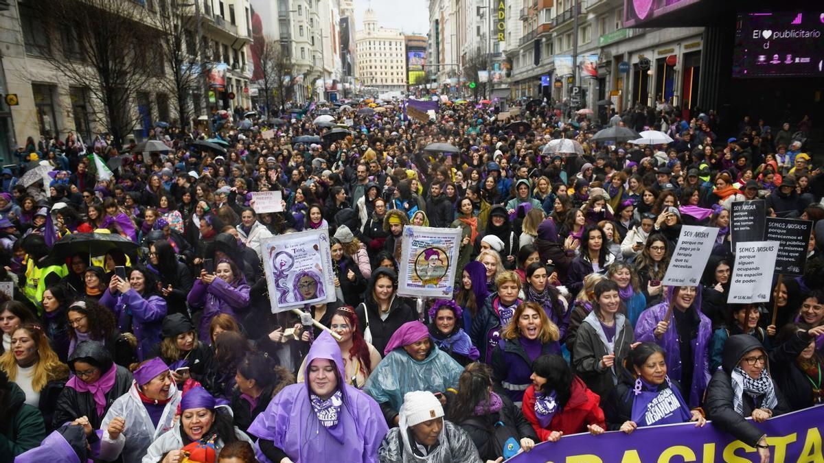 Manifestación contra el racismo en Barcelona, en 2025.