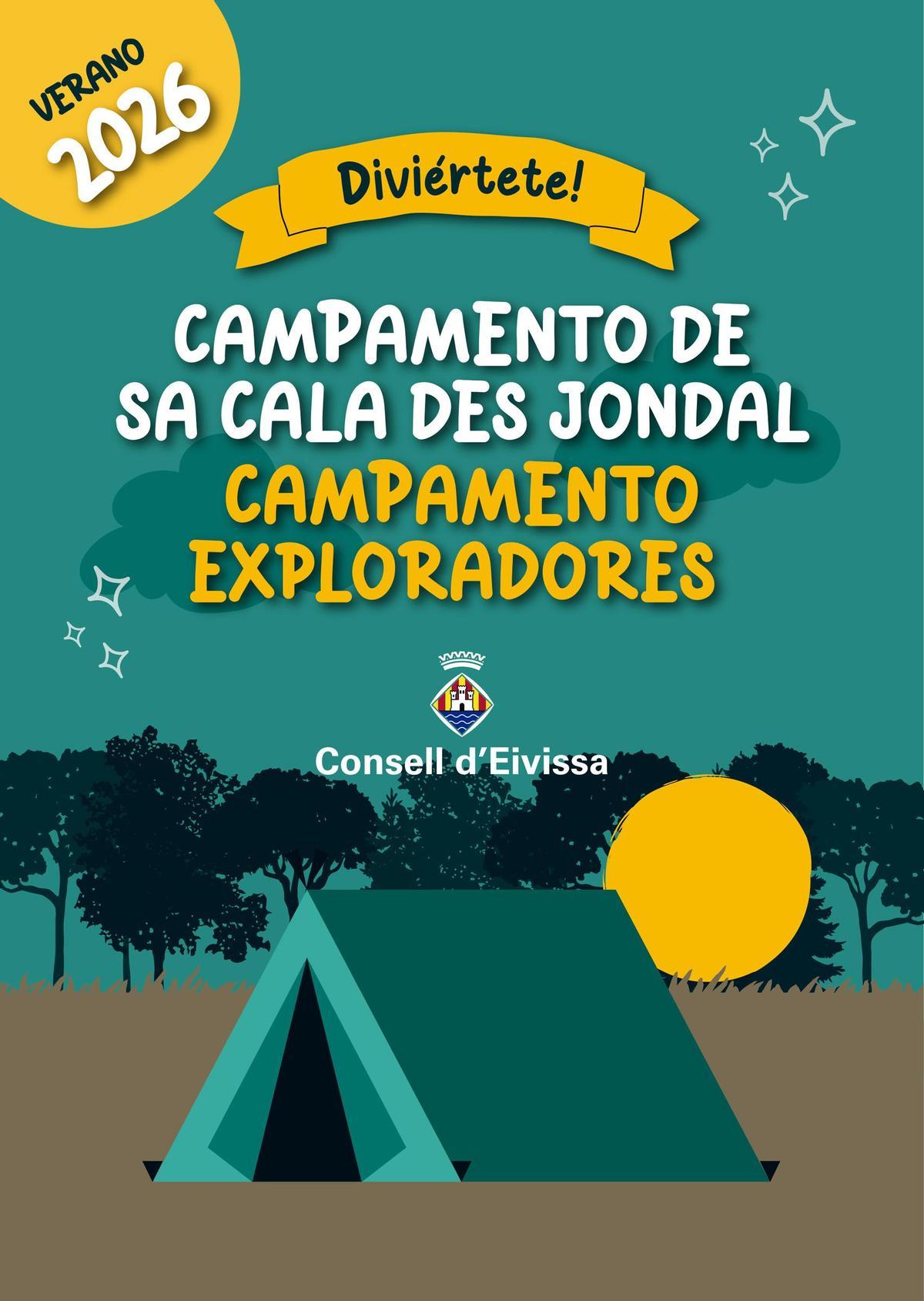 Cartel de los campamentos.