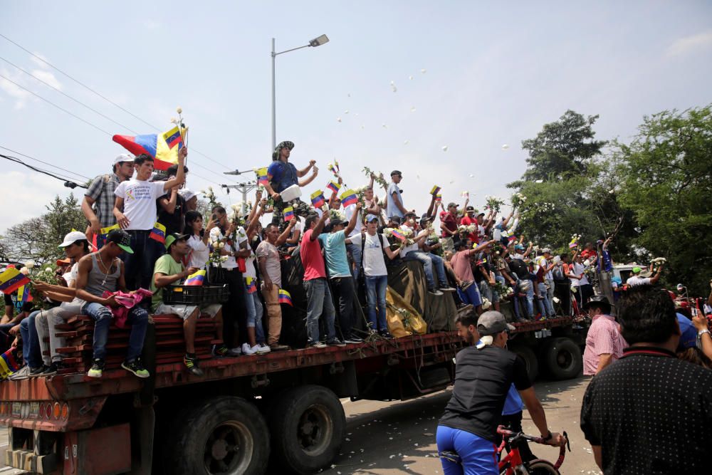 Disturbios en Venezuela por la entrada de la ayuda humanitaria internacional