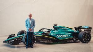 Adrian Newey en el acto de su presentación con Aston Martin