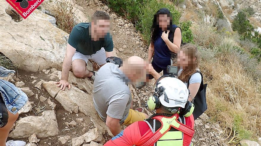 Un senderista herido al caer 6 metros por una ladera en el Penyal d&#039;Ifac de Calp