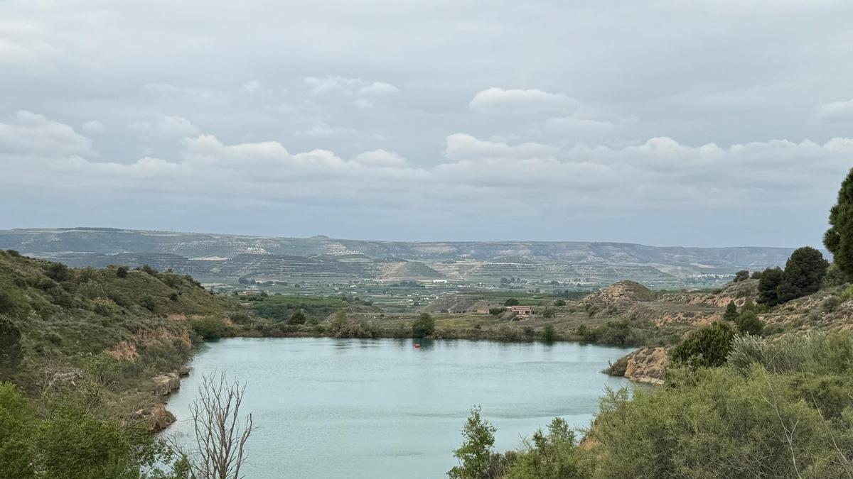 Embalse de abastecimiento en Fraga.