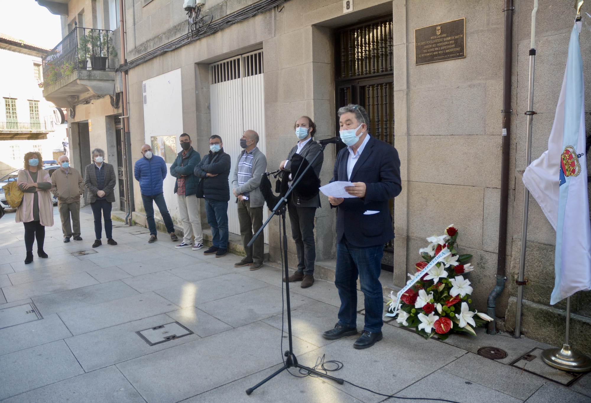 Ponevedra homenajea al gaiteiro Ricardo Portela