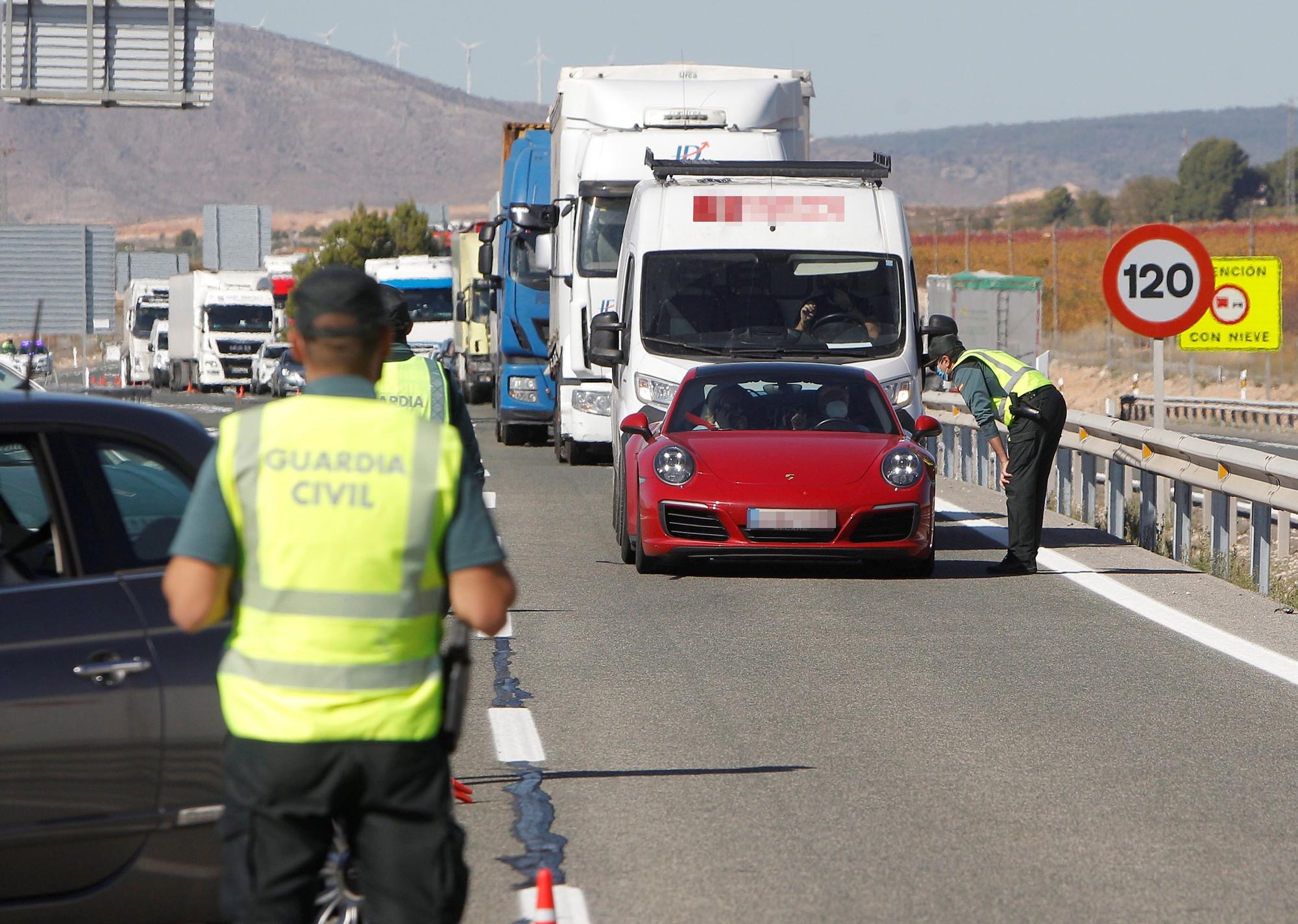 Cierre perimetral en la Comunitat Valenciana: Controles de entrada y salida a Valencia