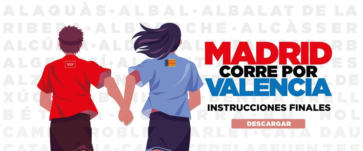 Madrid corre por Valencia: una carrera solidària per als afectats per la DANA. Madrid corre por Valencia: una carrera solidària per als afectats per la DANA.