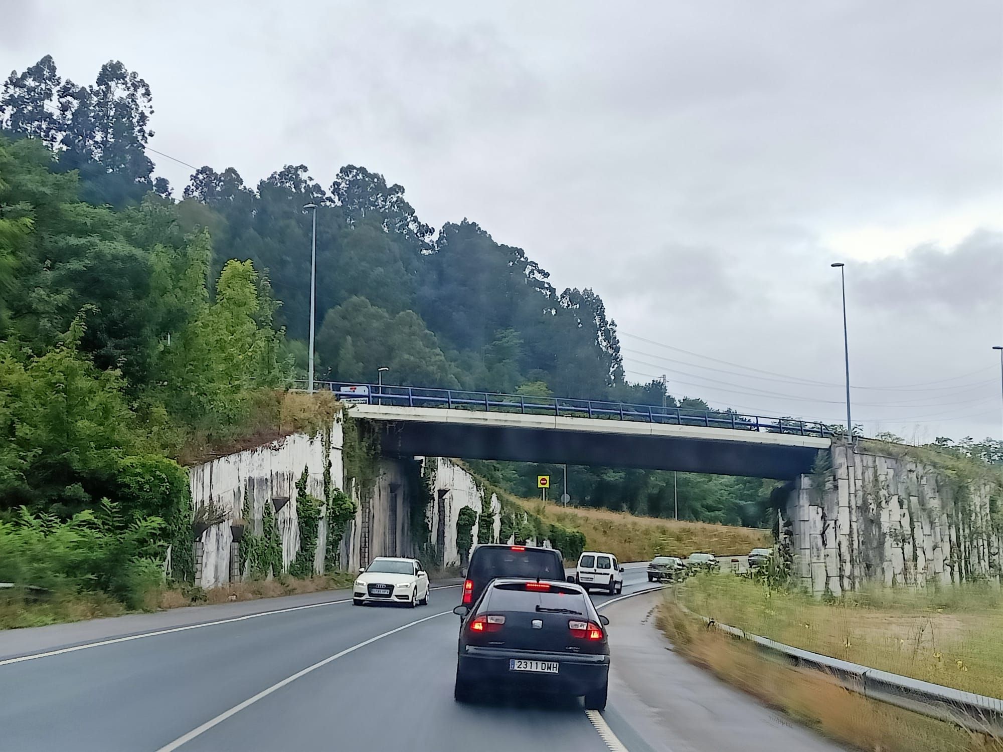 Colapso por un accidente en el Corredor del Nalón